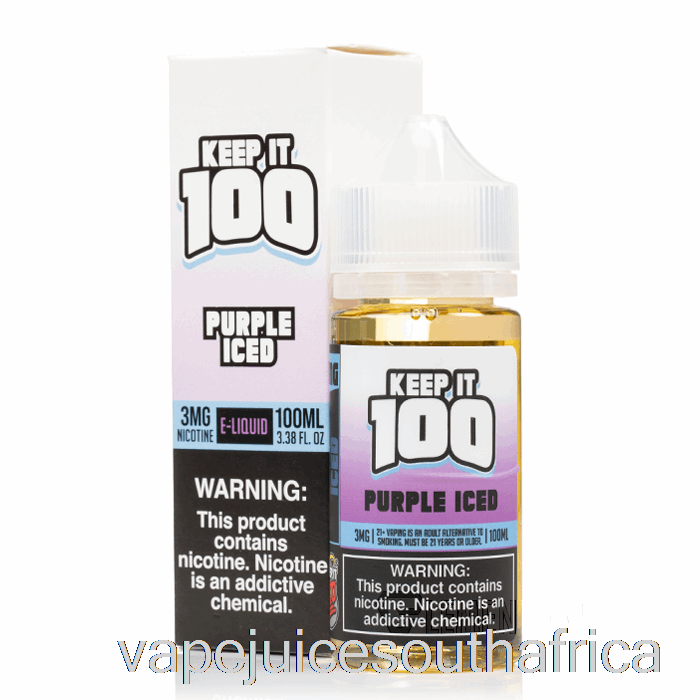 Vape Juice South Africa Purple Iced - Keep It 100 - 100Ml 3Mg